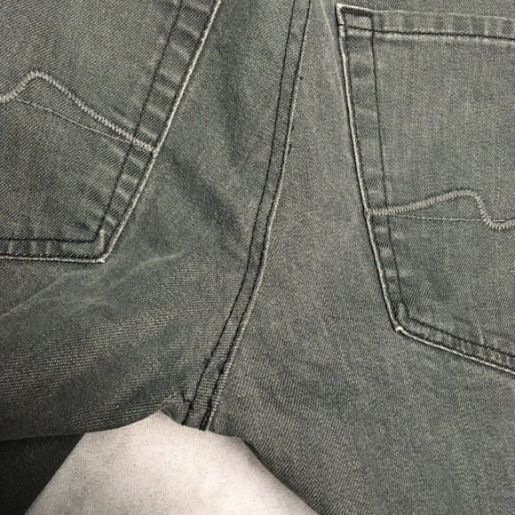 7FAM Mens Standard Slim Fit Gray Jeans size 31x34 Stretch Button Fly (Altered) - Picture 11 of 16